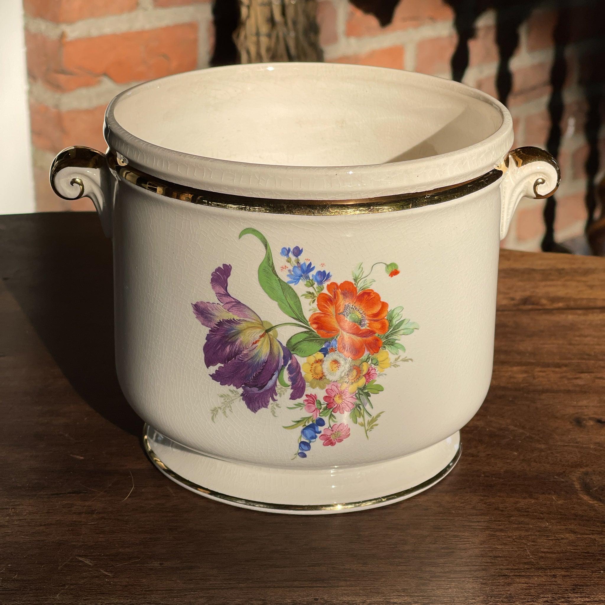 Porseleinen bloempot van Crown Devon - The Collectionist
