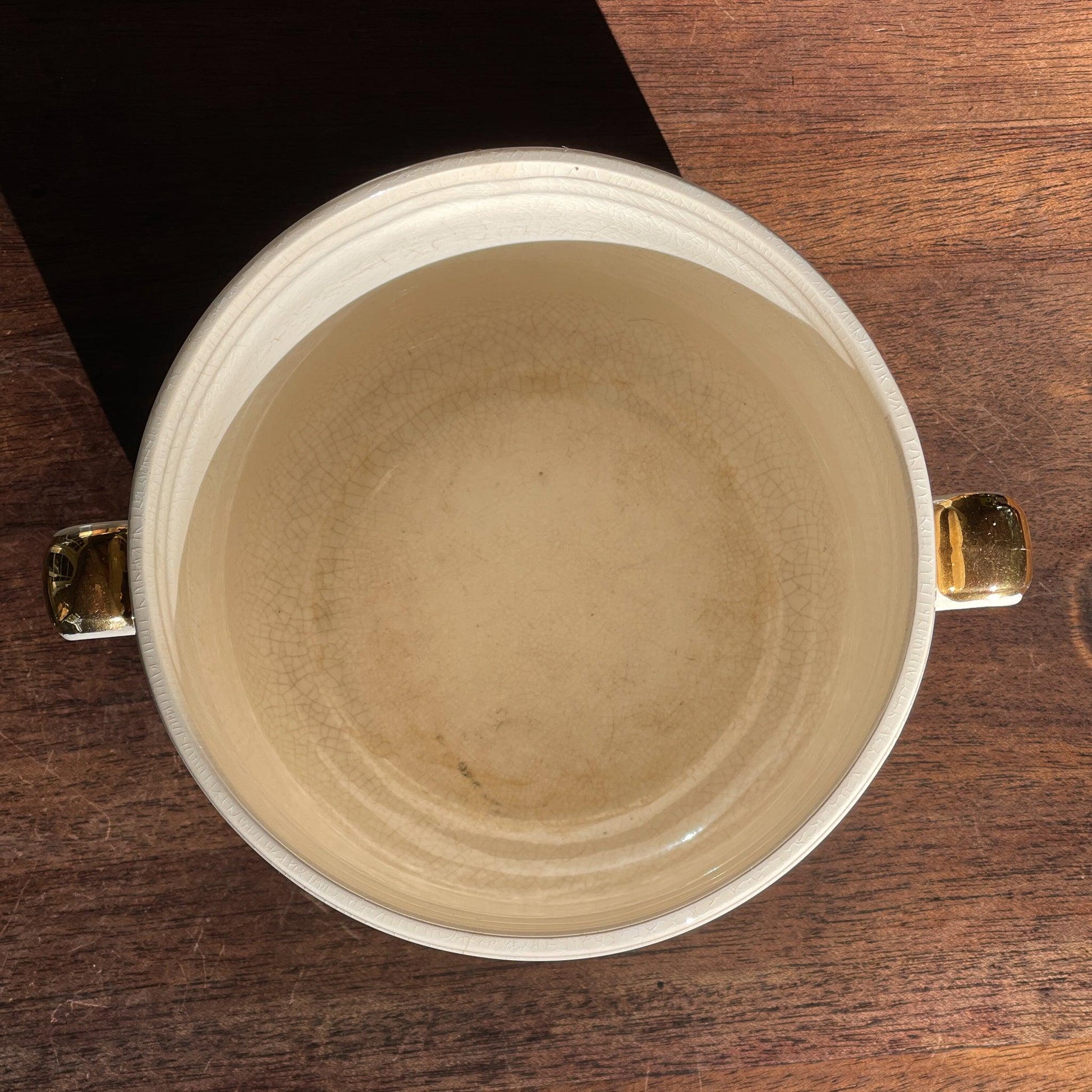 Porseleinen bloempot van Crown Devon - Bamestra Curiosa