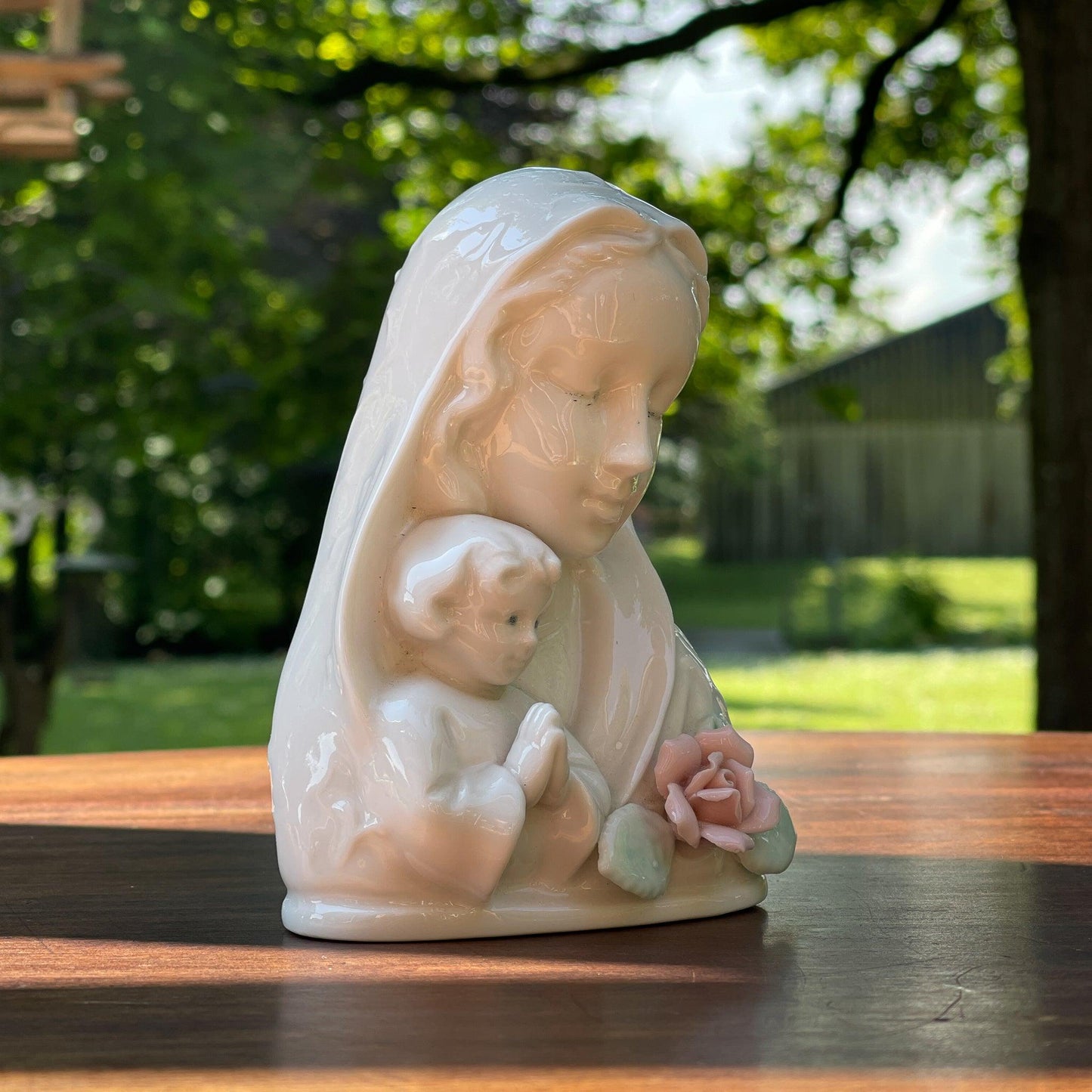 Porseleinen Maria beeldje - Bamestra Curiosa