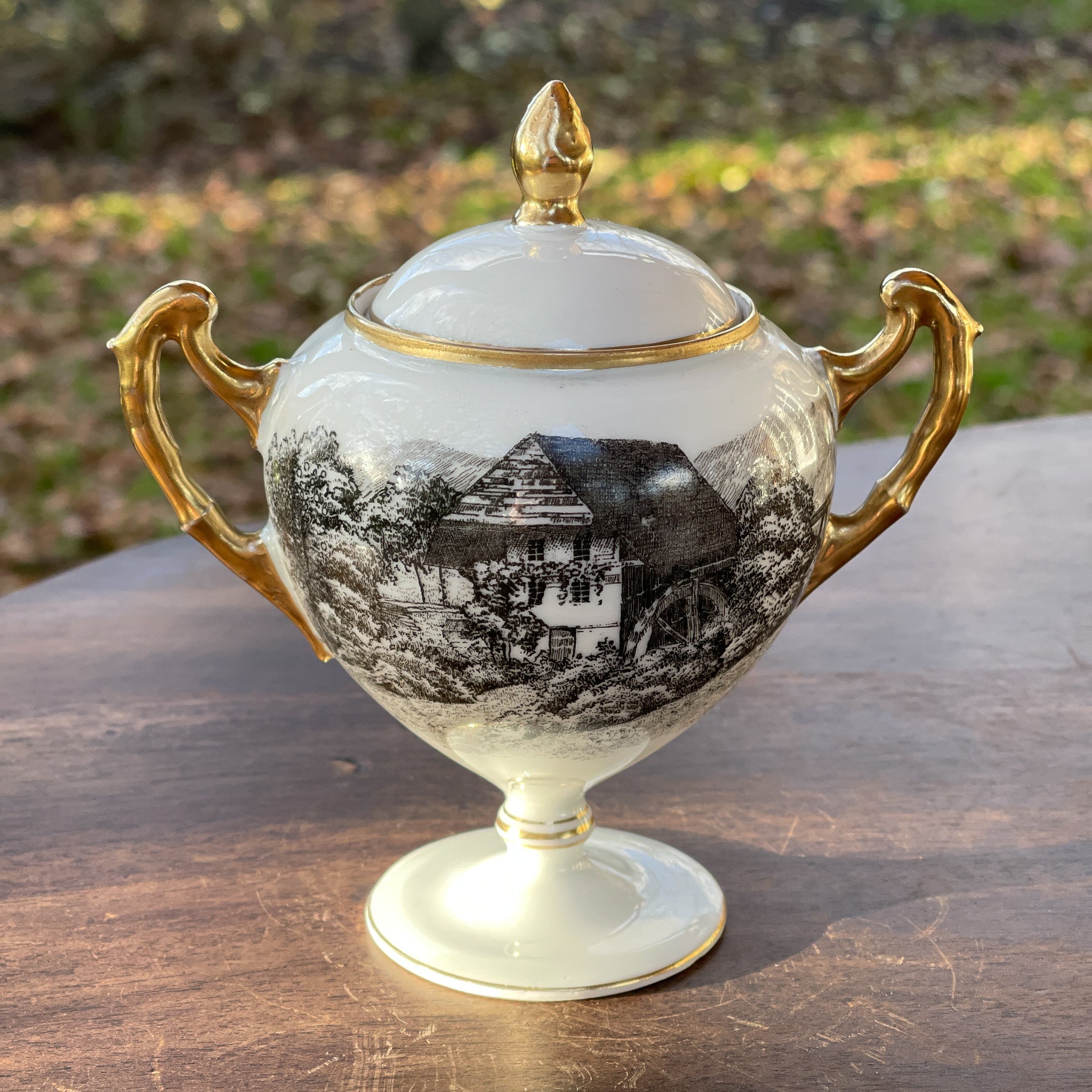 Porseleinen theepot en suikerpot Prussia Royal Rudolstadt - The Collectionist