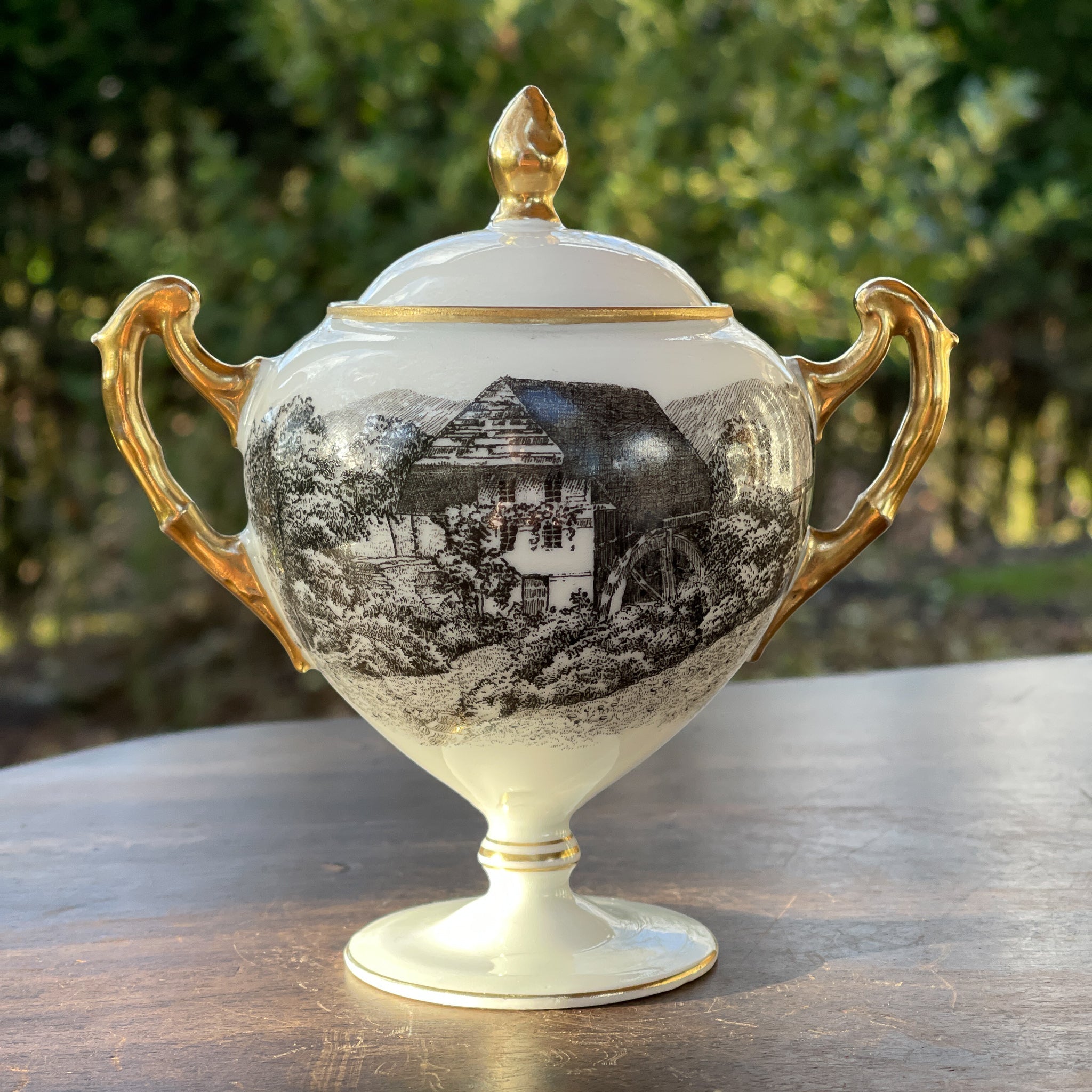 Porseleinen theepot en suikerpot Prussia Royal Rudolstadt - The Collectionist