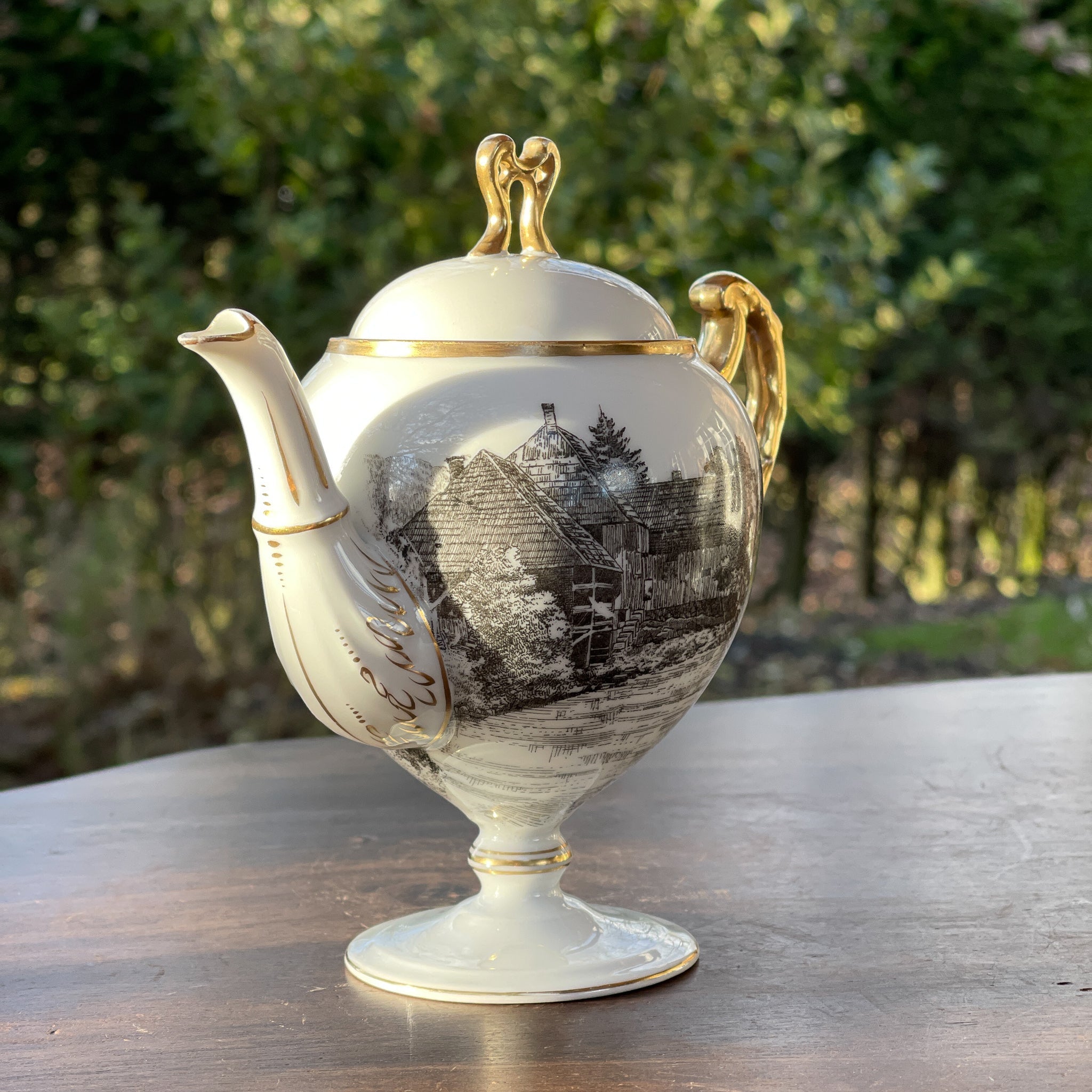 Porseleinen theepot en suikerpot Prussia Royal Rudolstadt - The Collectionist