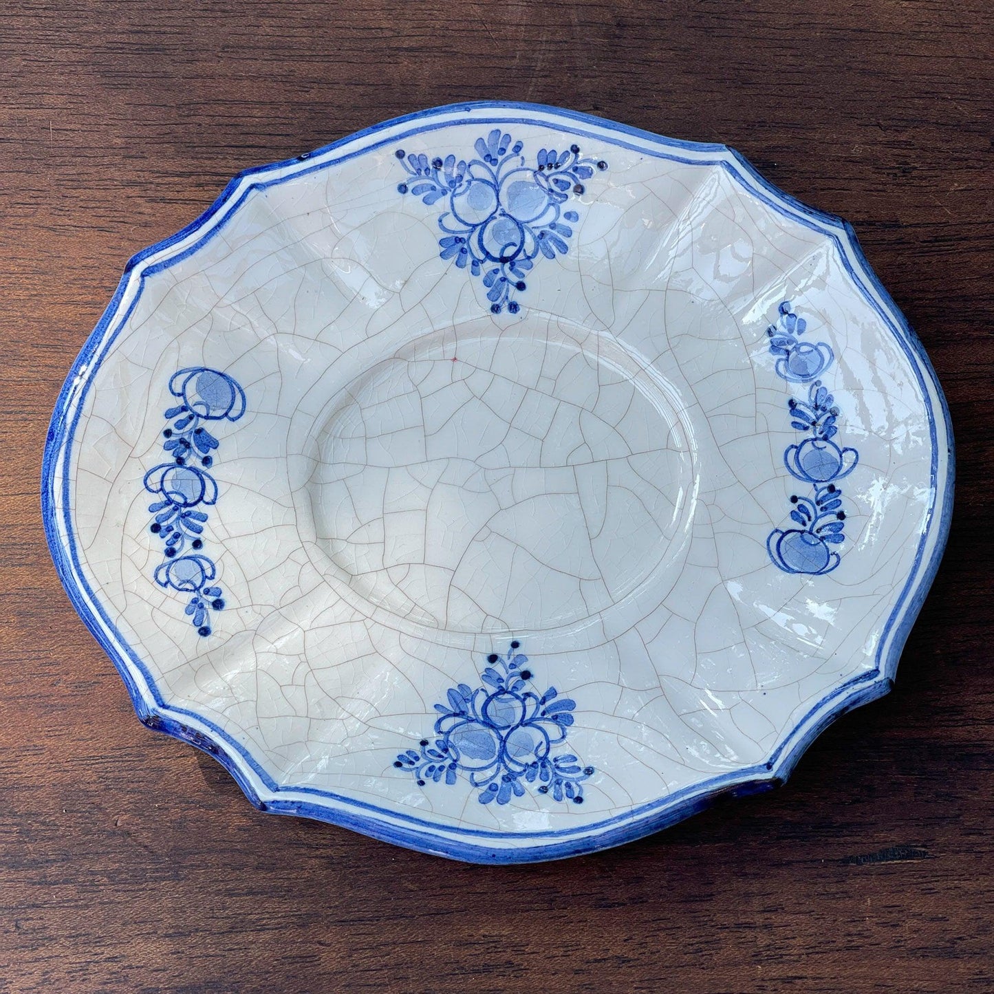 Prachtig antiek ovaal craquelé kommetje - Bamestra Curiosa