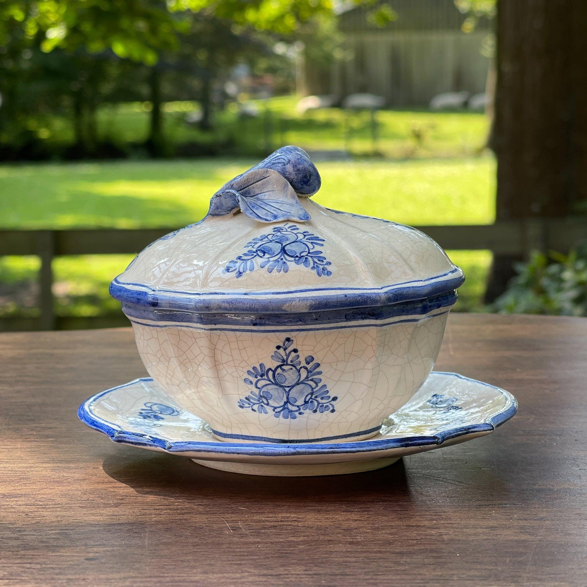 Prachtig antiek ovaal craquelé kommetje - Bamestra Curiosa