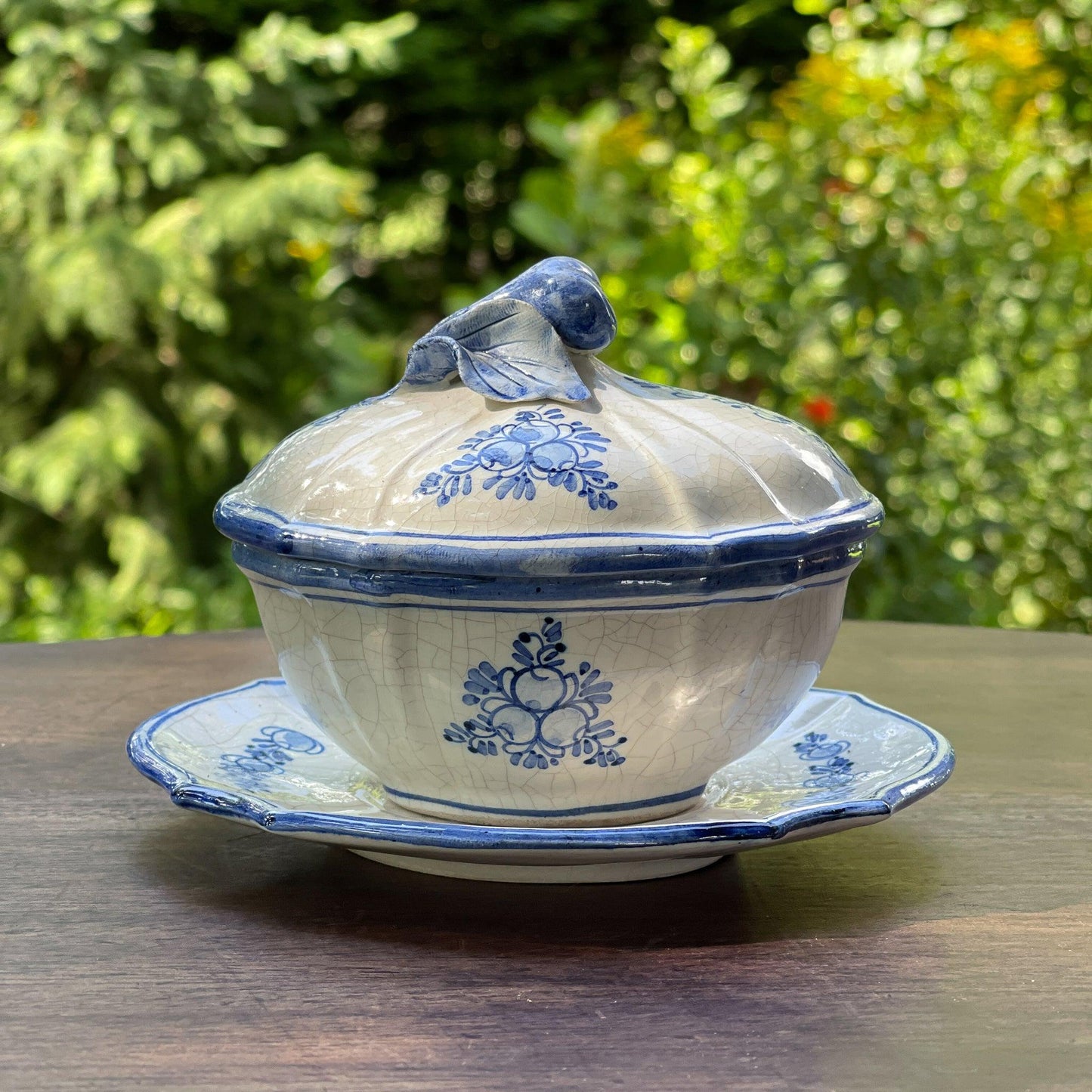 Prachtig antiek ovaal craquelé kommetje - Bamestra Curiosa