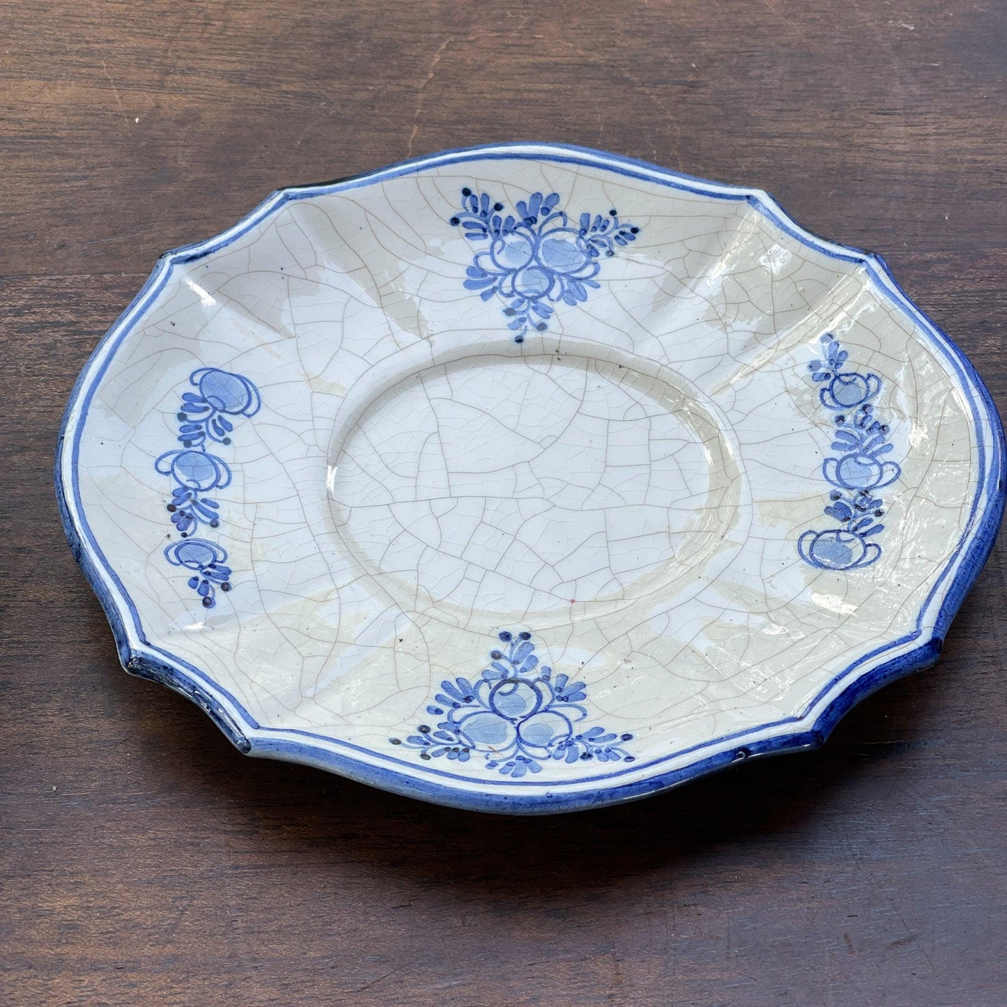 Prachtig antiek ovaal craquelé kommetje - Bamestra Curiosa