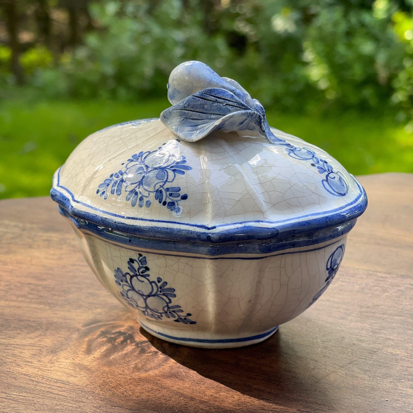 Prachtig antiek ovaal craquelé kommetje - Bamestra Curiosa