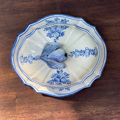 Prachtig antiek ovaal craquelé kommetje - Bamestra Curiosa