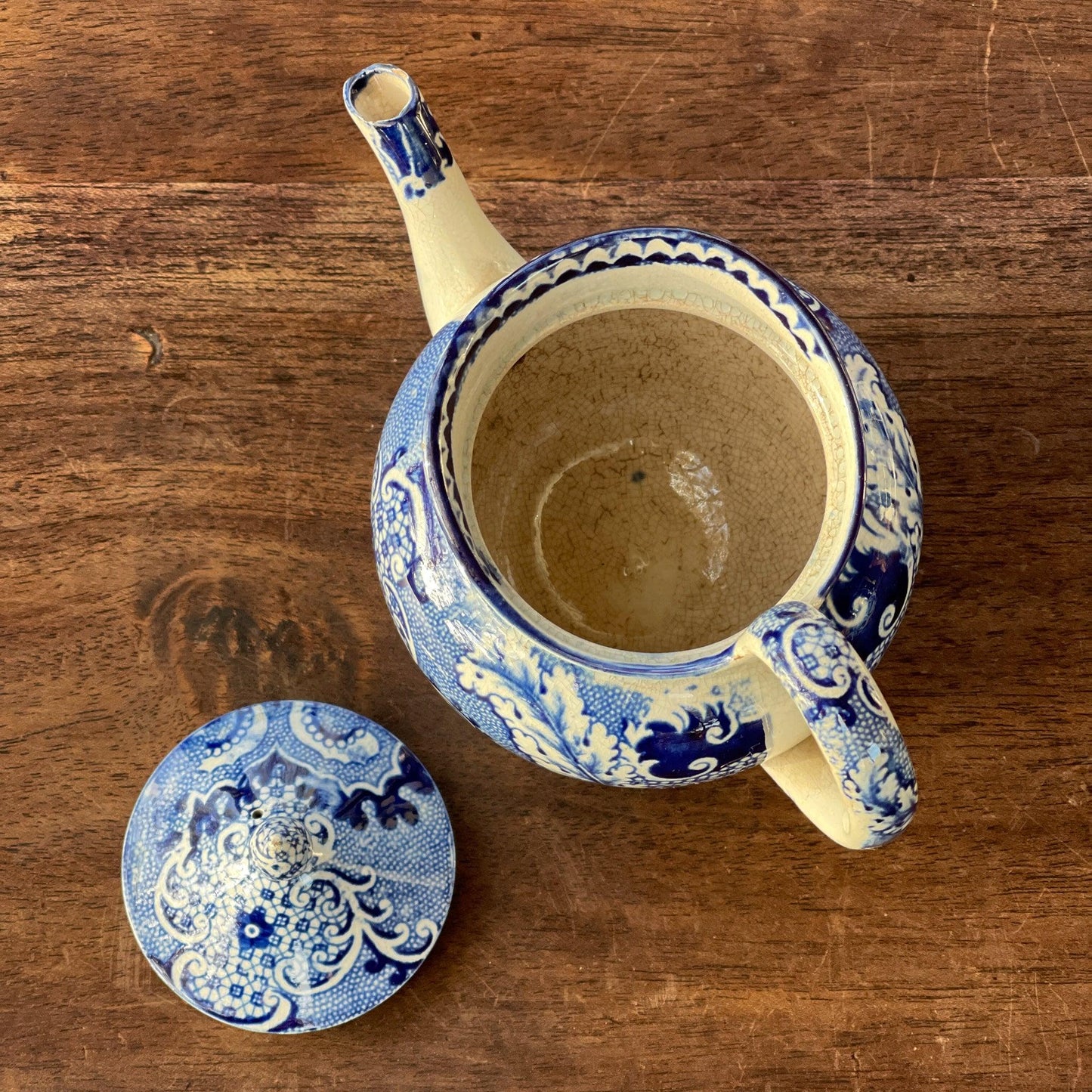 Chinees porseleinen theepotje craquelé - Bamestra Curiosa