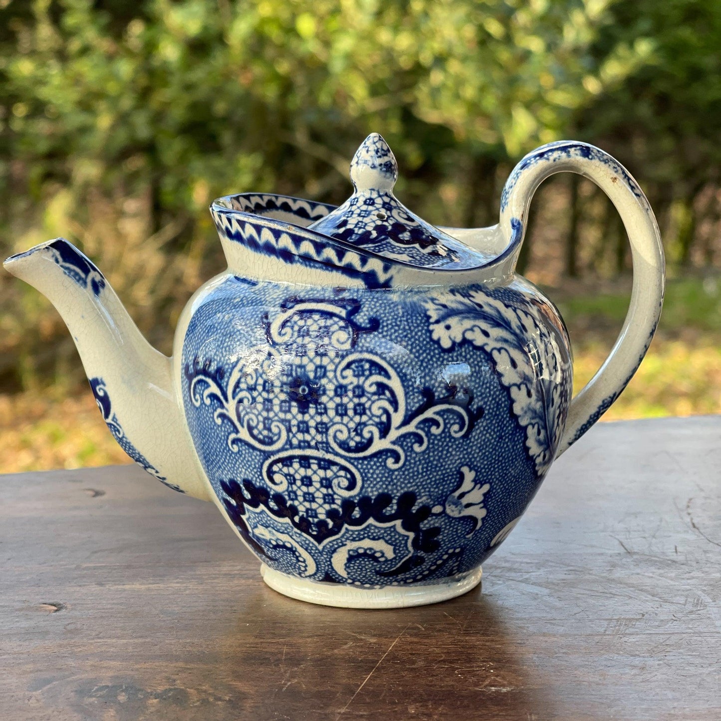 Chinees porseleinen theepotje craquelé - Bamestra Curiosa