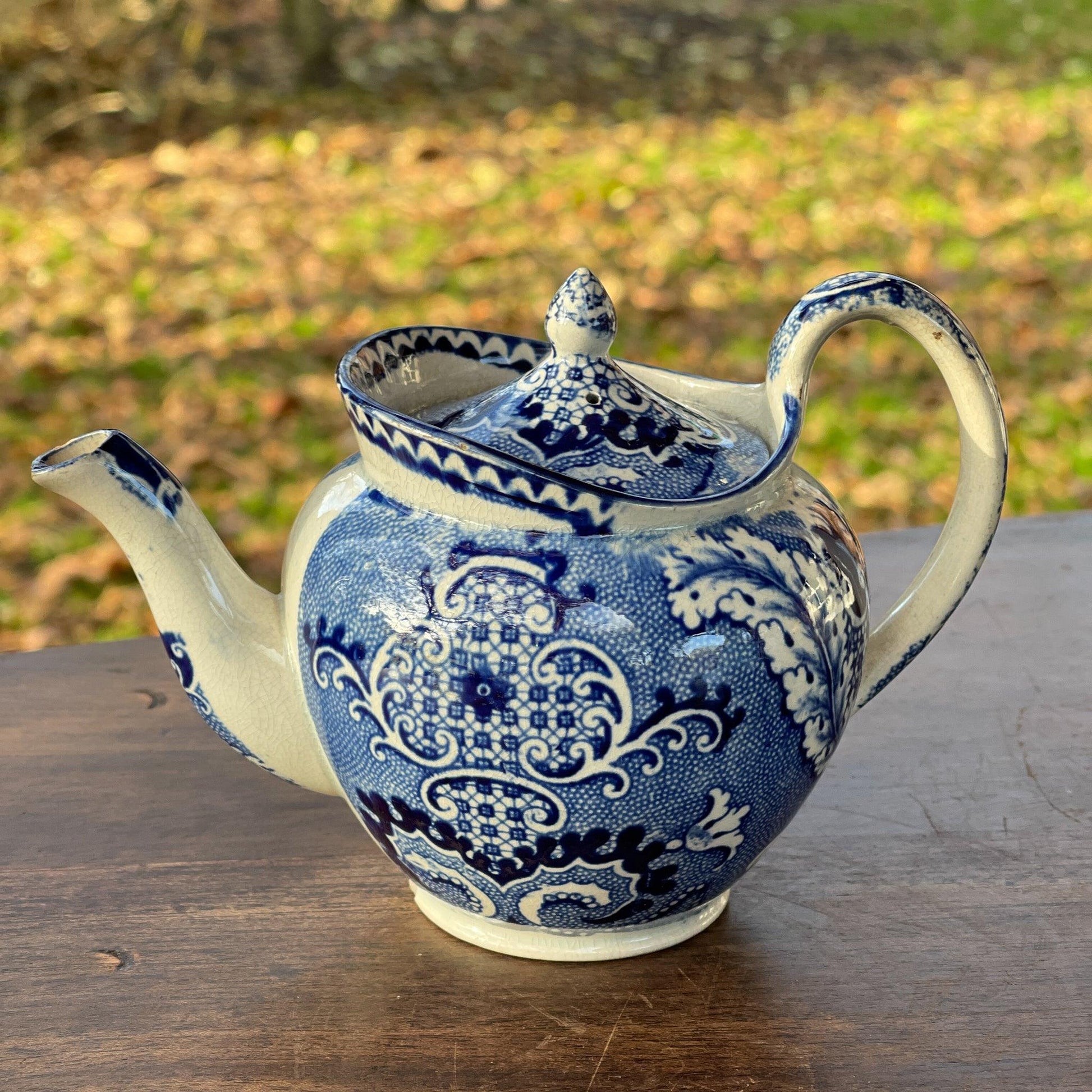 Chinees porseleinen theepotje craquelé - Bamestra Curiosa