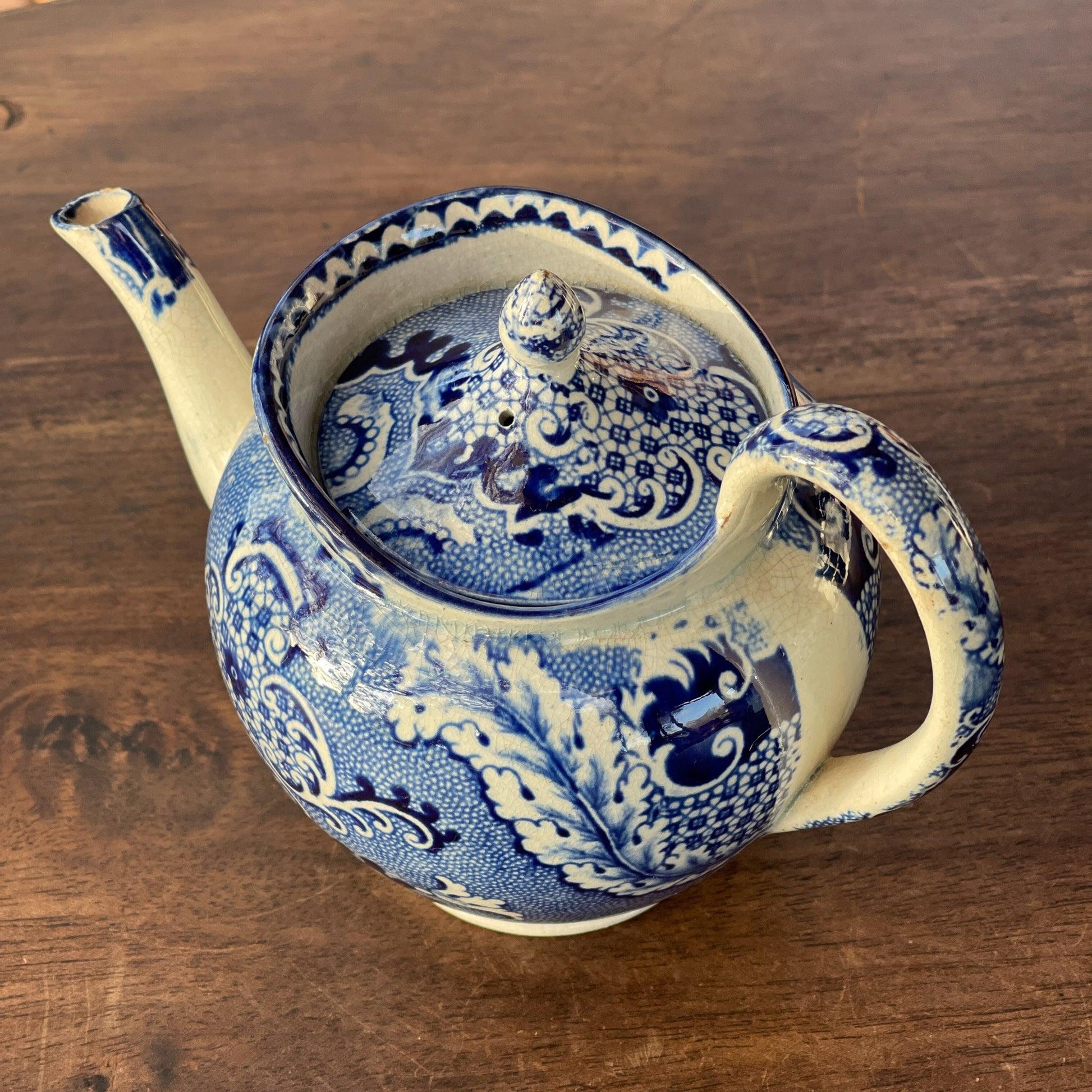 Chinees porseleinen theepotje craquelé - Bamestra Curiosa