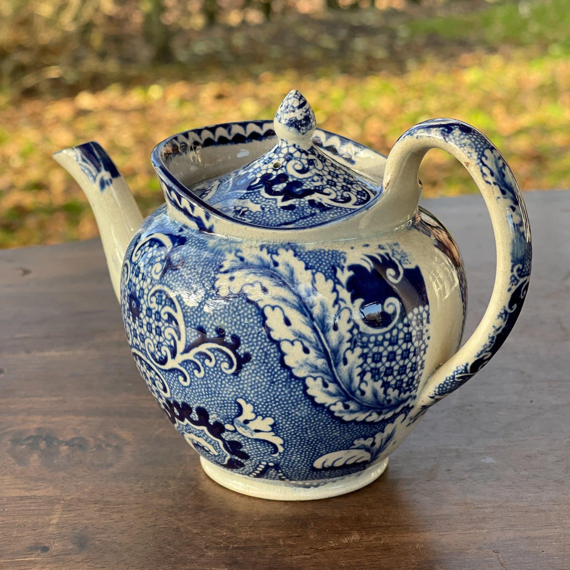 Chinees porseleinen theepotje craquelé - Bamestra Curiosa