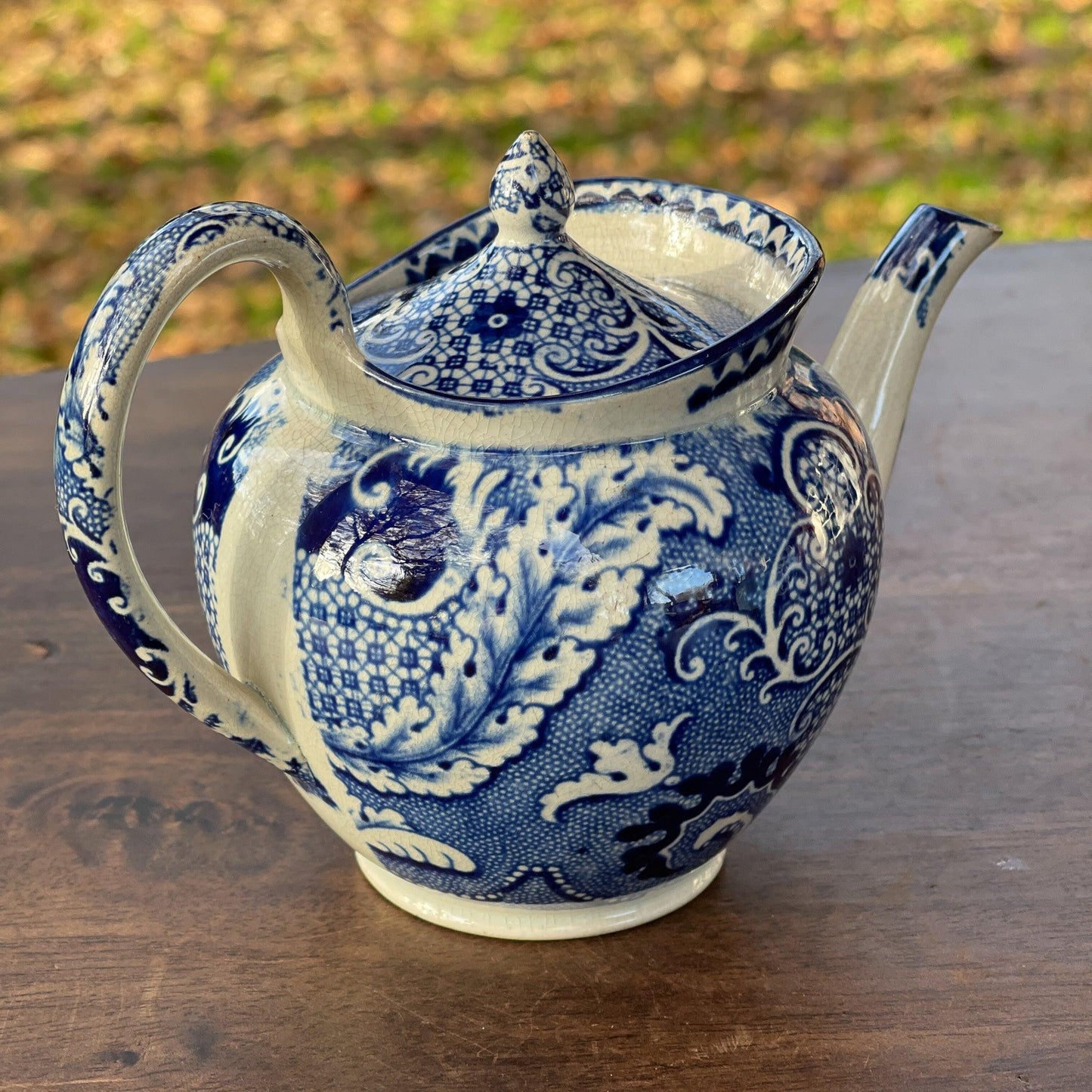 Chinees porseleinen theepotje craquelé - Bamestra Curiosa