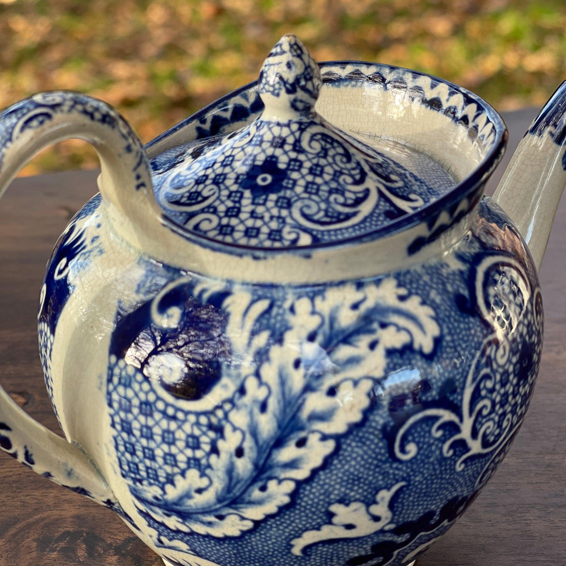 Chinees porseleinen theepotje craquelé - Bamestra Curiosa