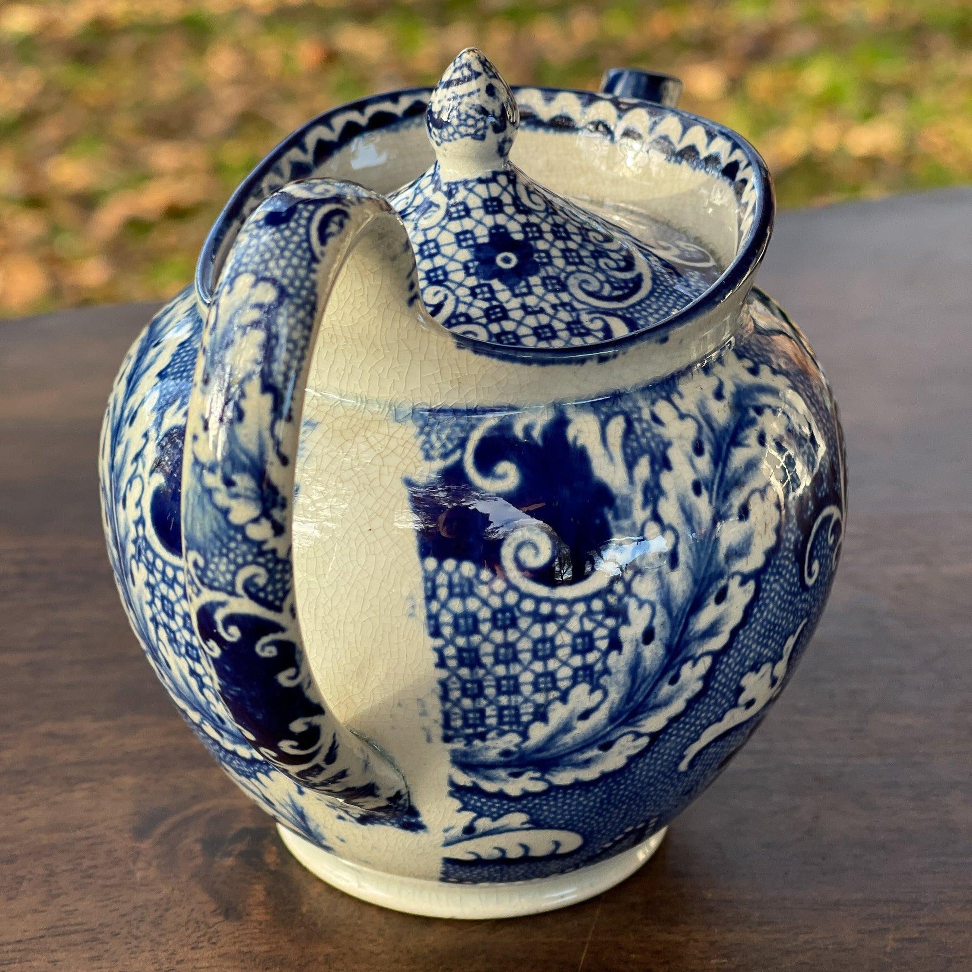 Chinees porseleinen theepotje craquelé - Bamestra Curiosa