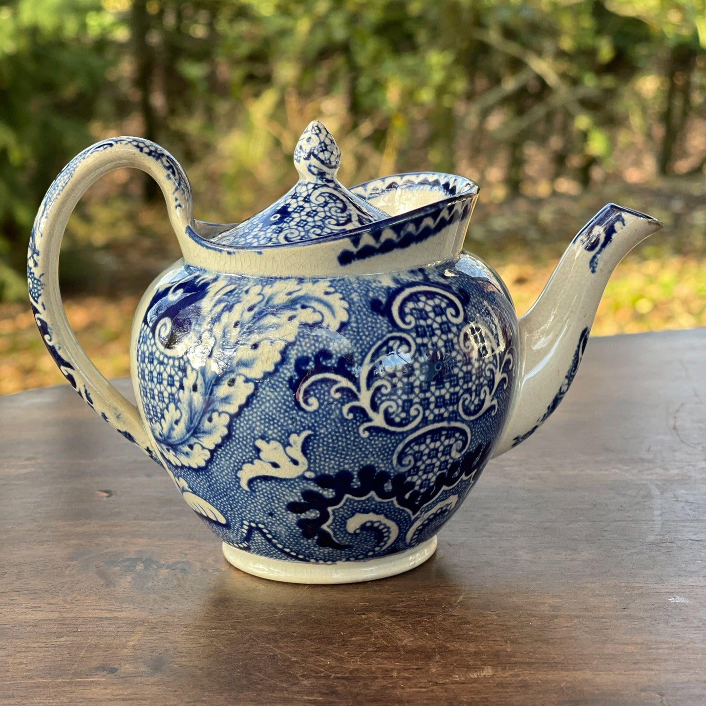 Chinees porseleinen theepotje craquelé - Bamestra Curiosa