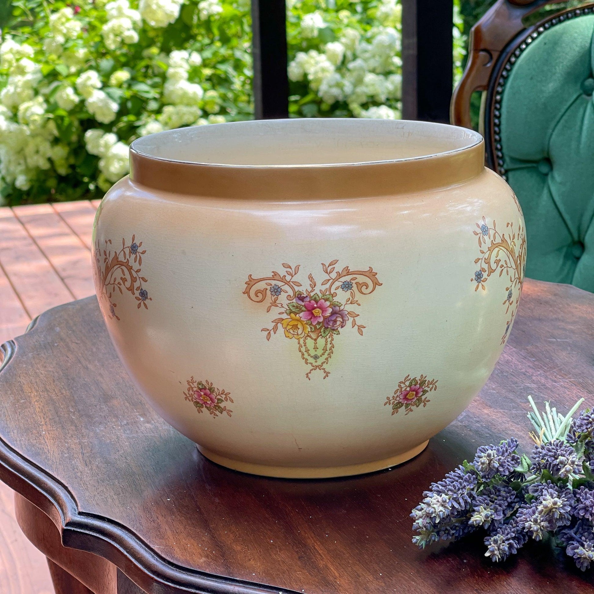 Prachtige antieke Engelse bloempot (1915-1929) - Bamestra Curiosa