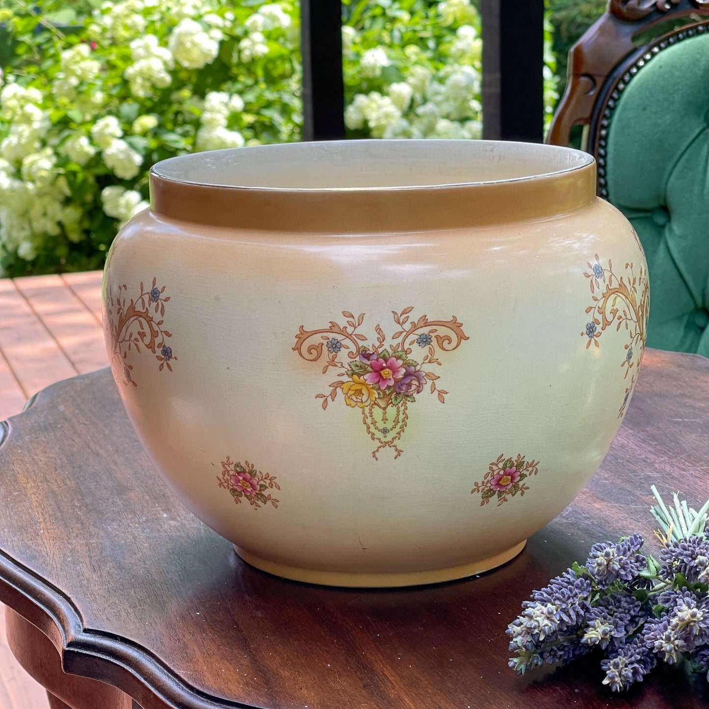 Prachtige antieke Engelse bloempot (1915-1929) - Bamestra Curiosa