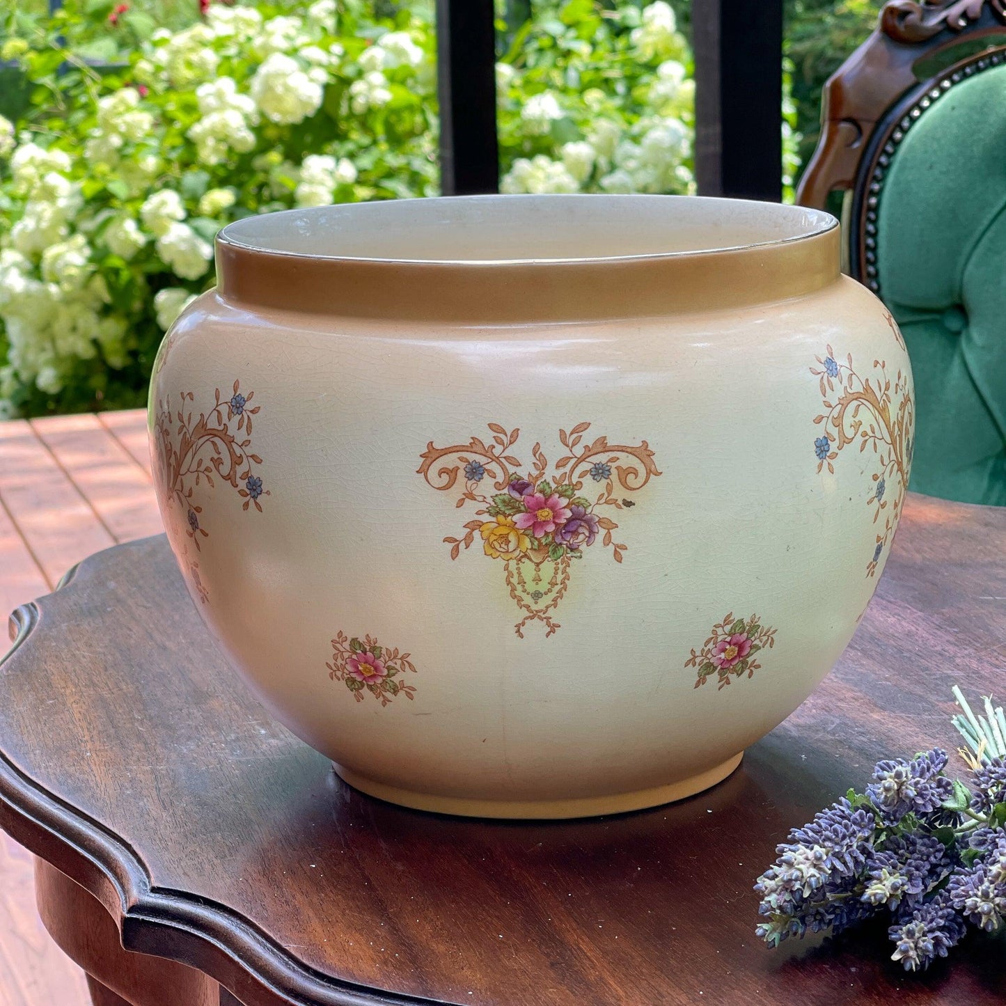 Prachtige antieke Engelse bloempot (1915-1929) - Bamestra Curiosa