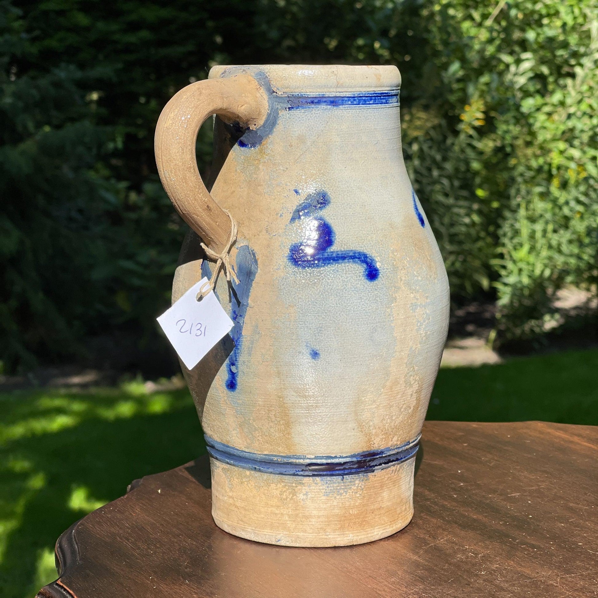 Prachtige antieke Keulse aardewerk schenkkan / vaas - The Collectionist