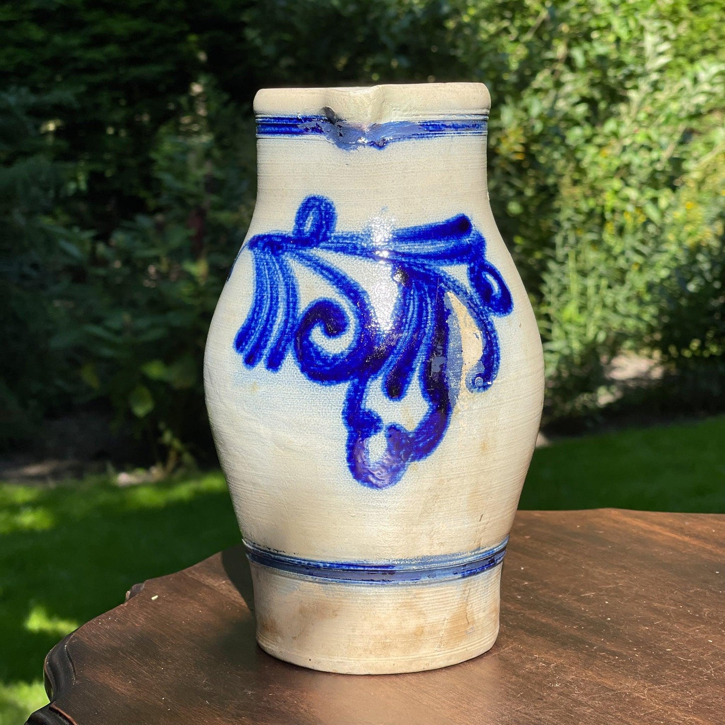 Prachtige antieke Keulse aardewerk schenkkan / vaas - The Collectionist