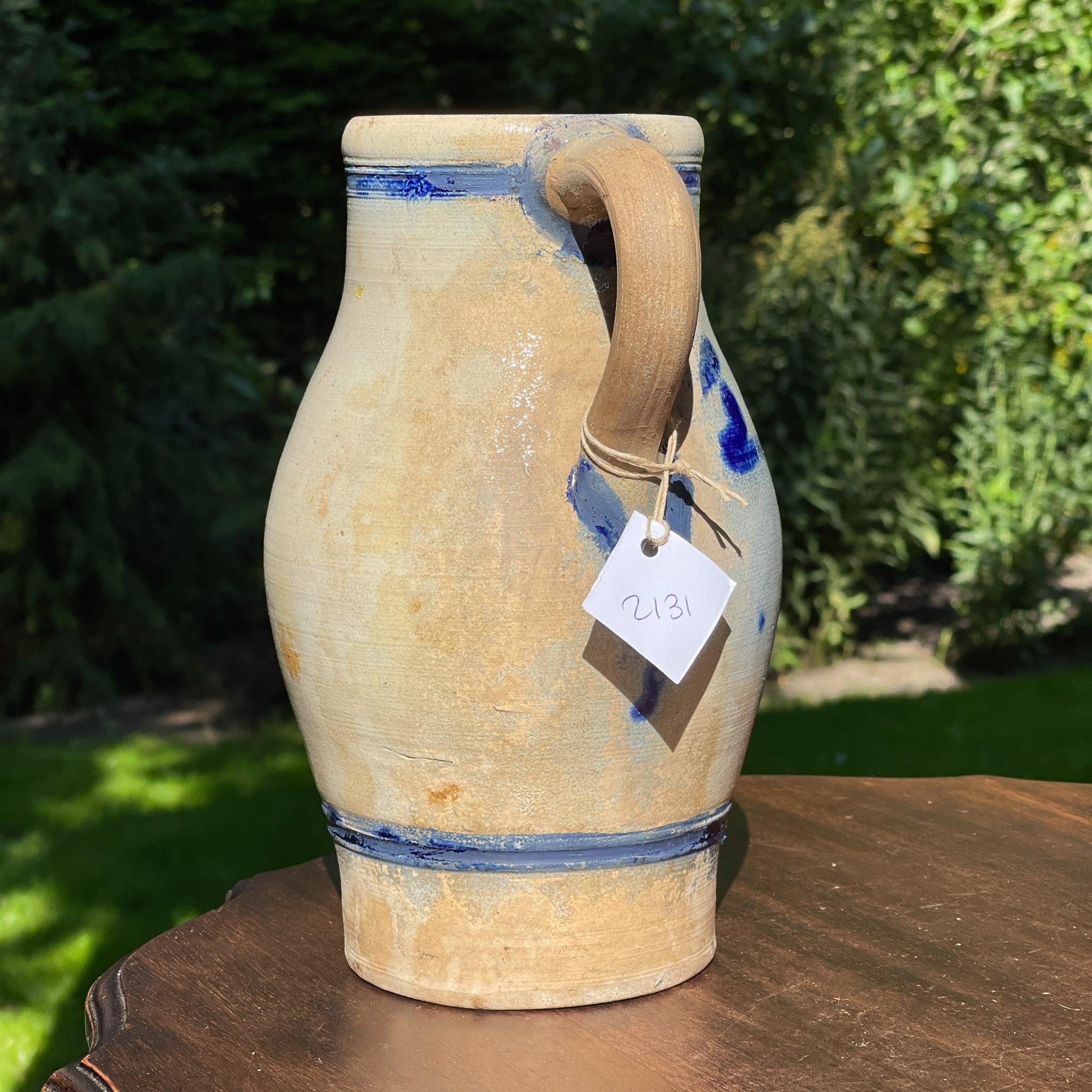 Prachtige antieke Keulse aardewerk schenkkan / vaas - The Collectionist