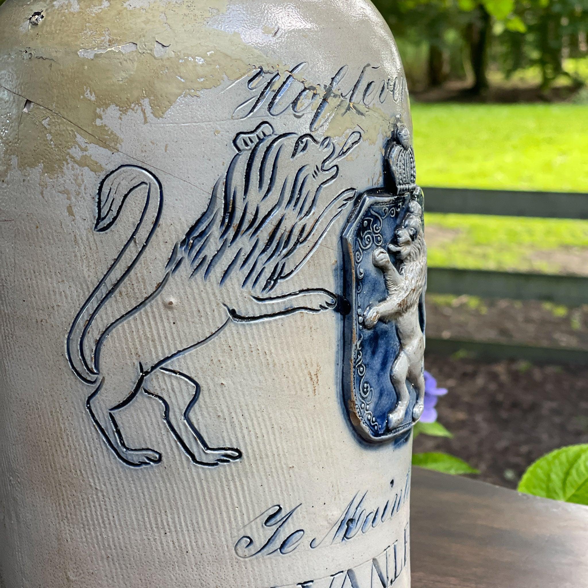 Prachtige Antieke Keulse Aardewerk Voorraadpot - The Collectionist