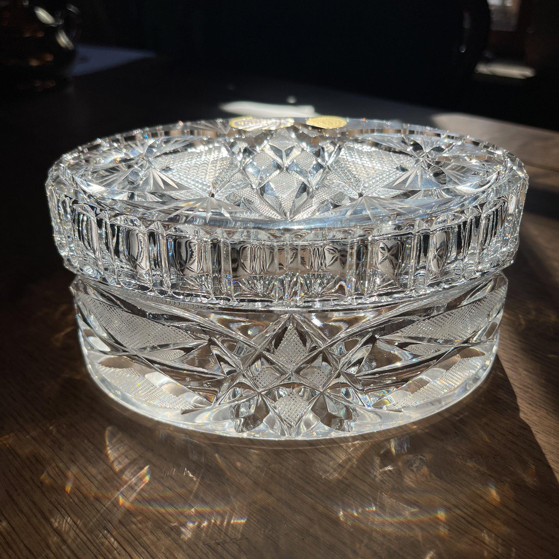 Prachtige Bonbon schaal van Bohemia kristal (1950) - Bamestra Curiosa