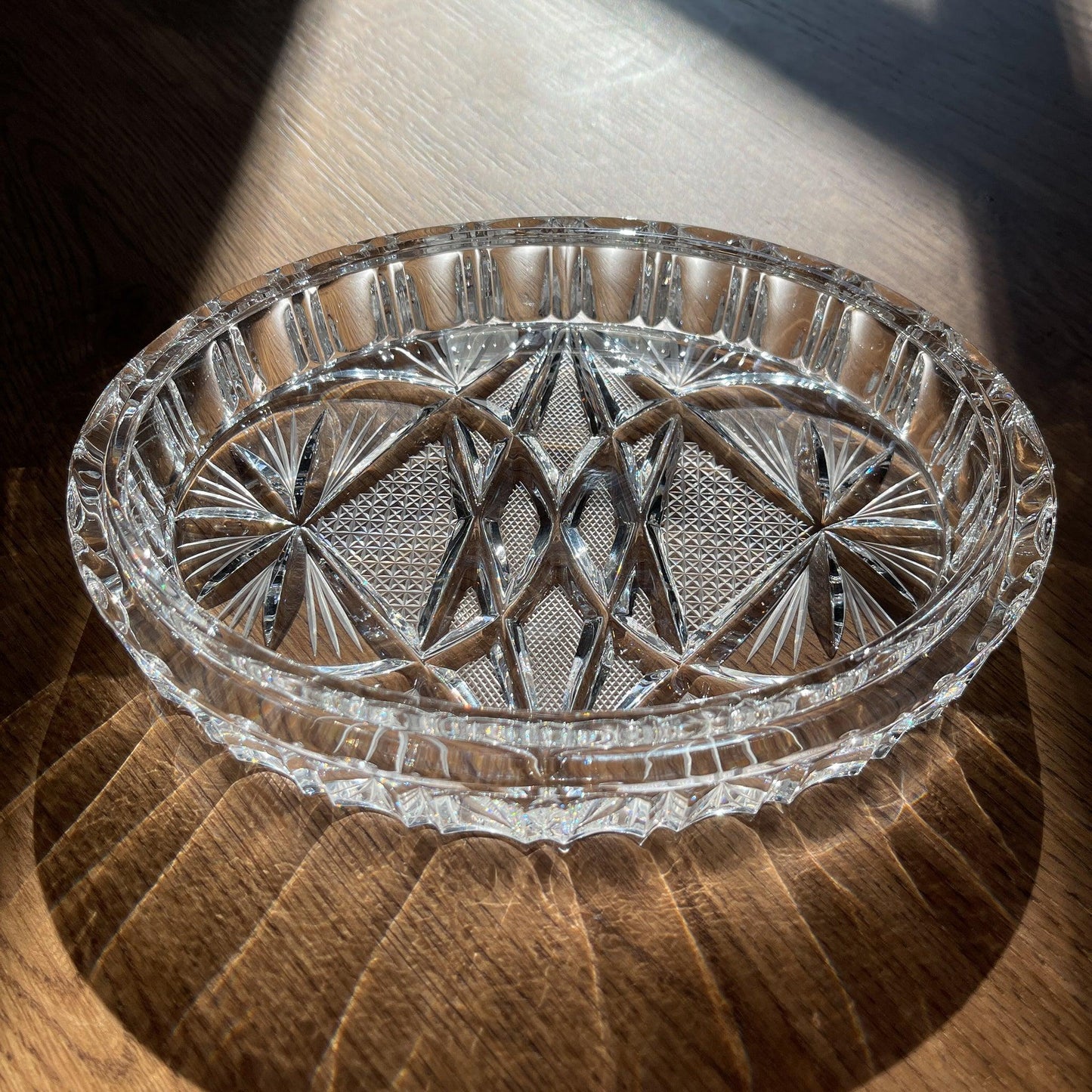Prachtige Bonbon schaal van Bohemia kristal (1950) - Bamestra Curiosa