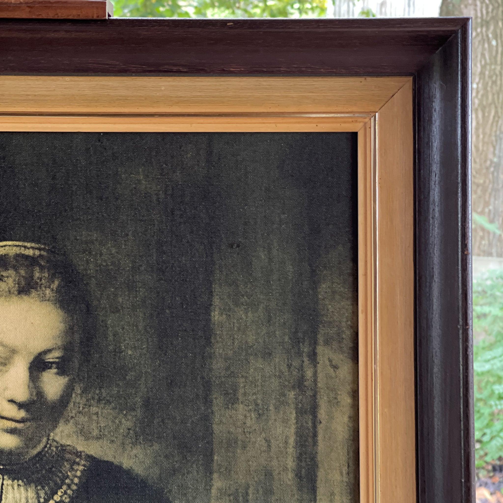 Rembrandt reproductie “Jonge vrouw aan de onderdeur" - The Collectionist