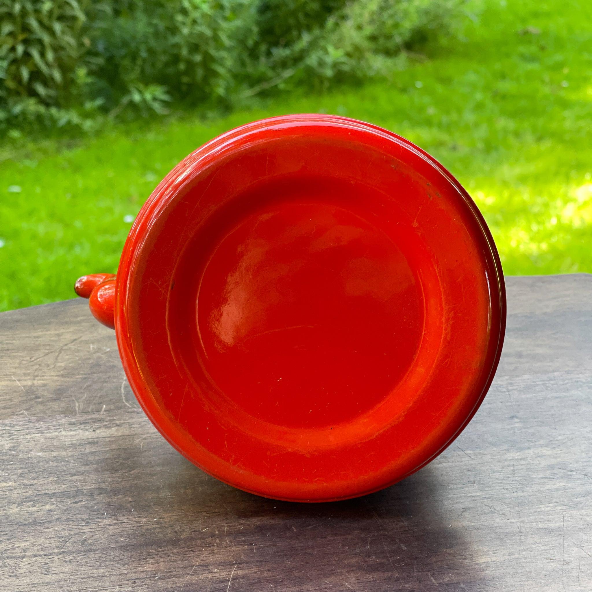 Rode emaille theepot / koffiepot - The Collectionist