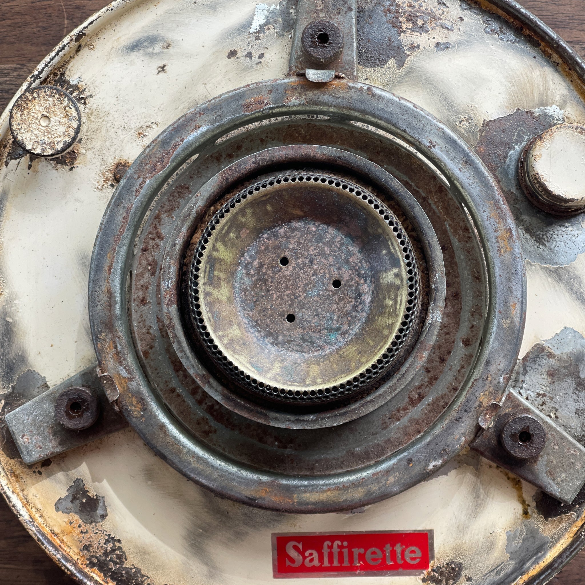 Saffirette Aladdin Emaille Petroleumkachel Met Lont - The Collectionist