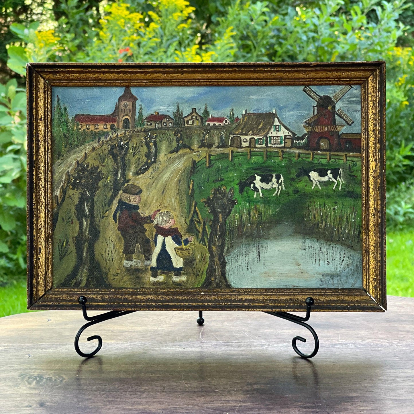 Schattig Hollands landschapje - Bamestra Curiosa