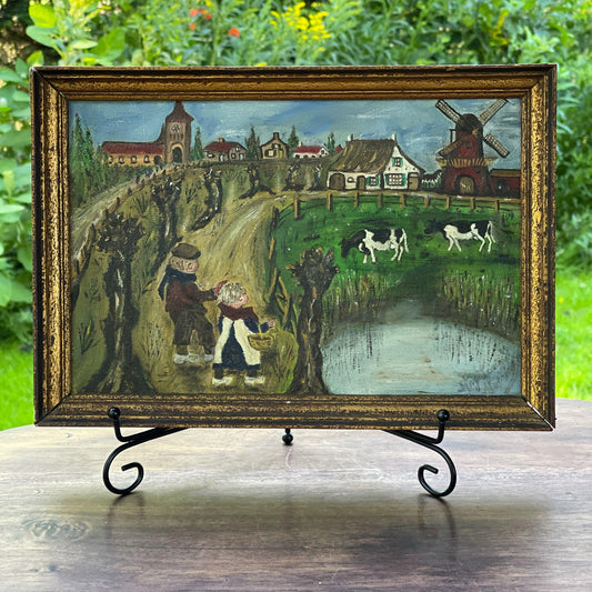 Schattig Hollands landschapje - Bamestra Curiosa