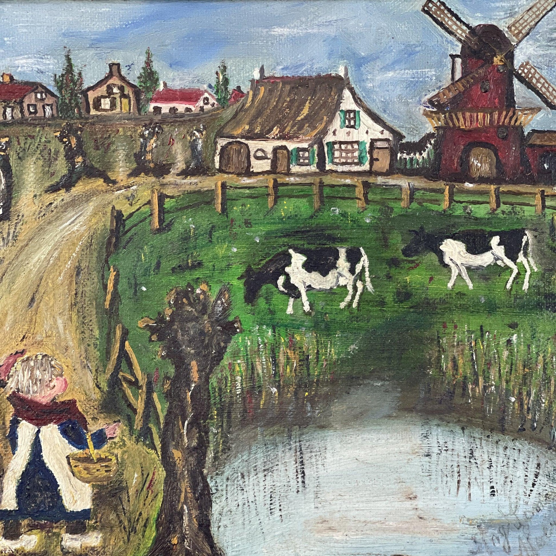 Schattig Hollands landschapje - Bamestra Curiosa