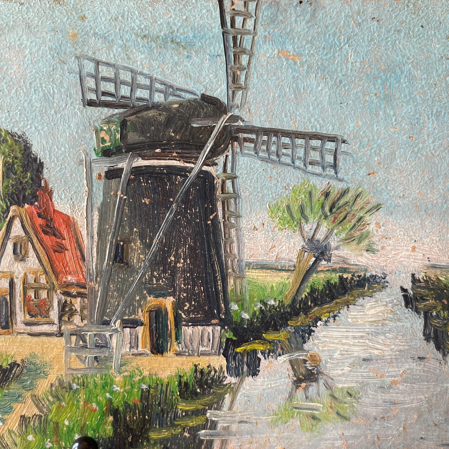 Schilderijtje molen - Bamestra Curiosa