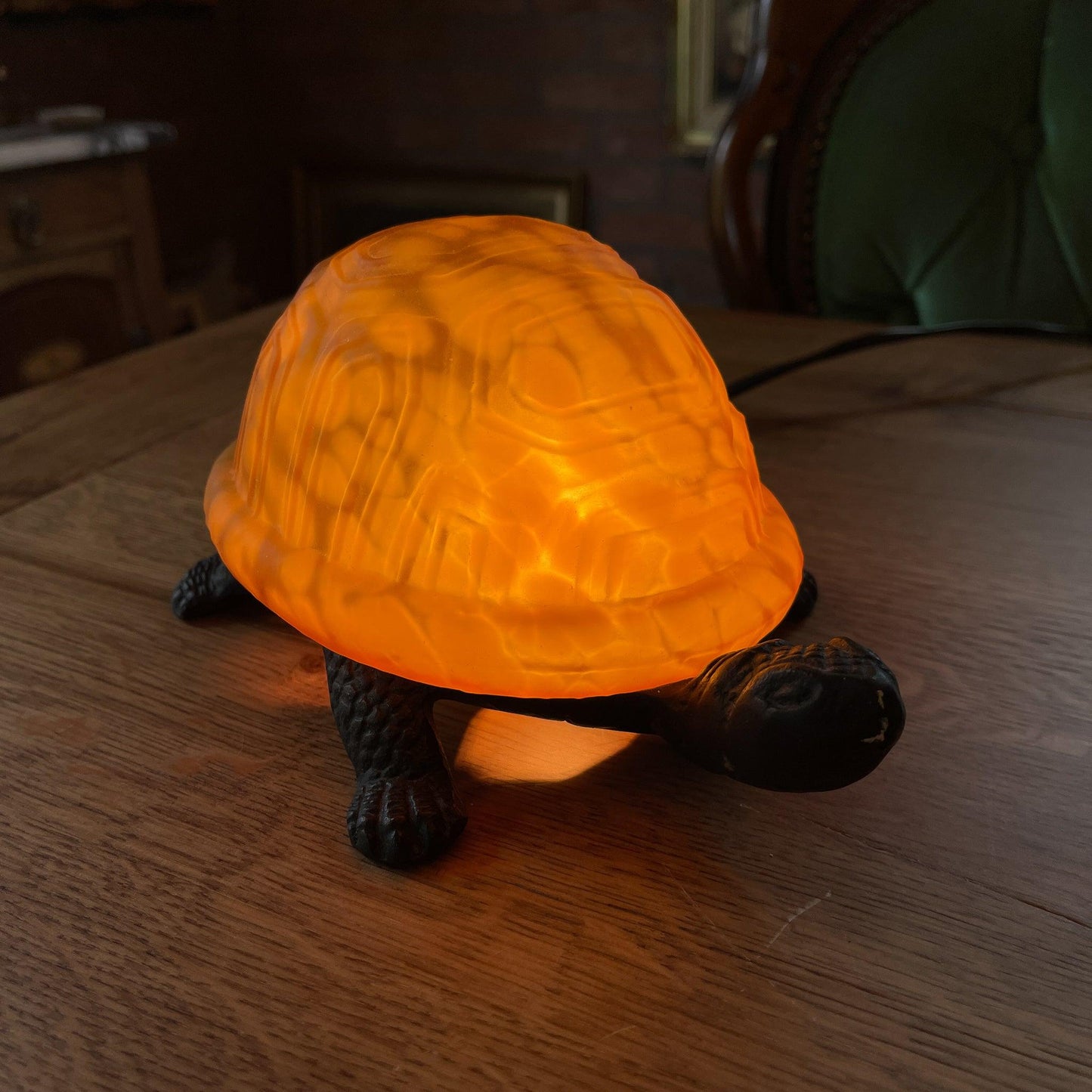 Schildpad lamp van metaal & glas - Bamestra Curiosa