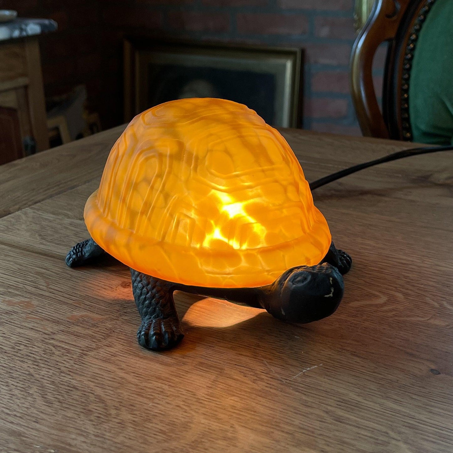 Schildpad lamp van metaal & glas - Bamestra Curiosa