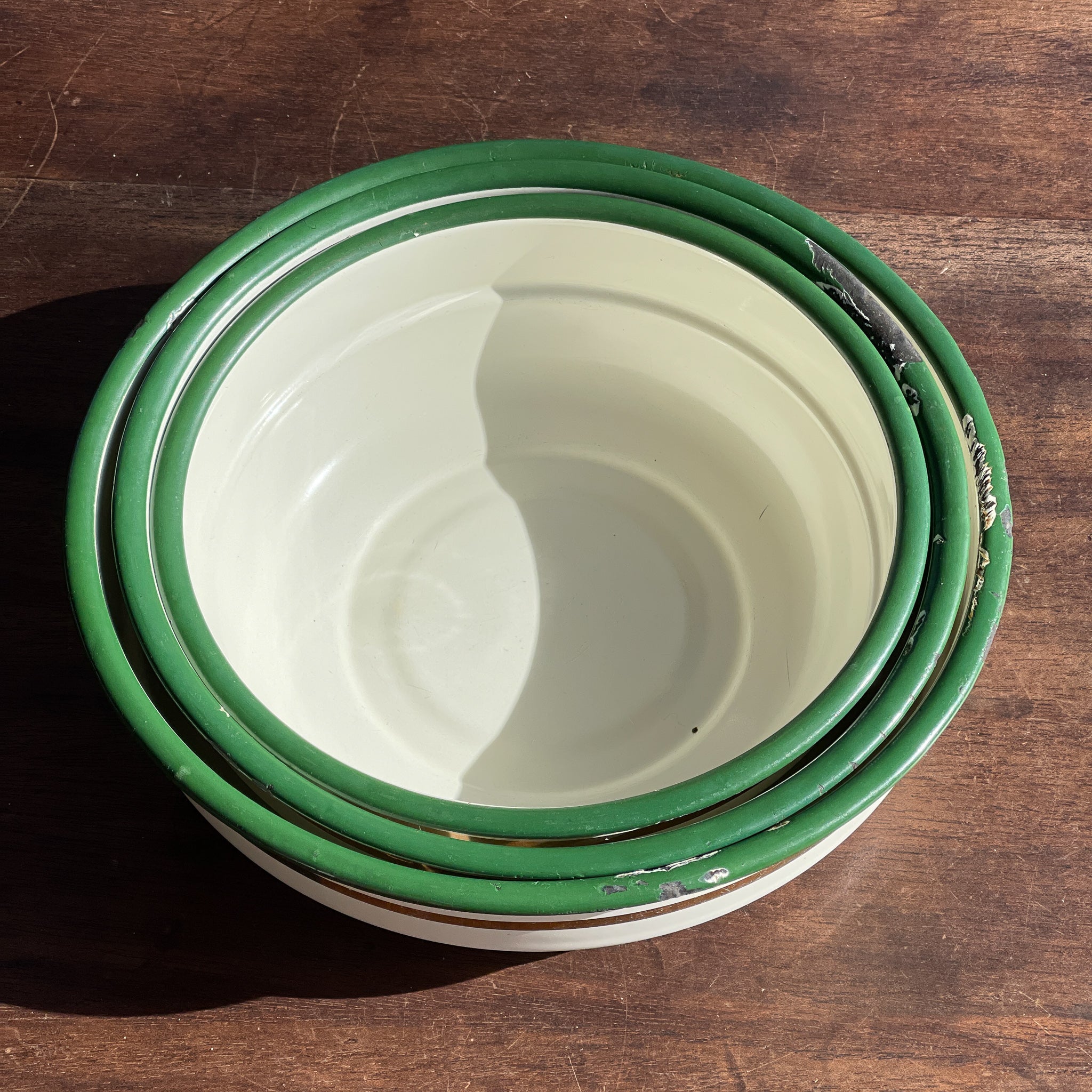 Set Van Drie Emaille Schalen - The Collectionist