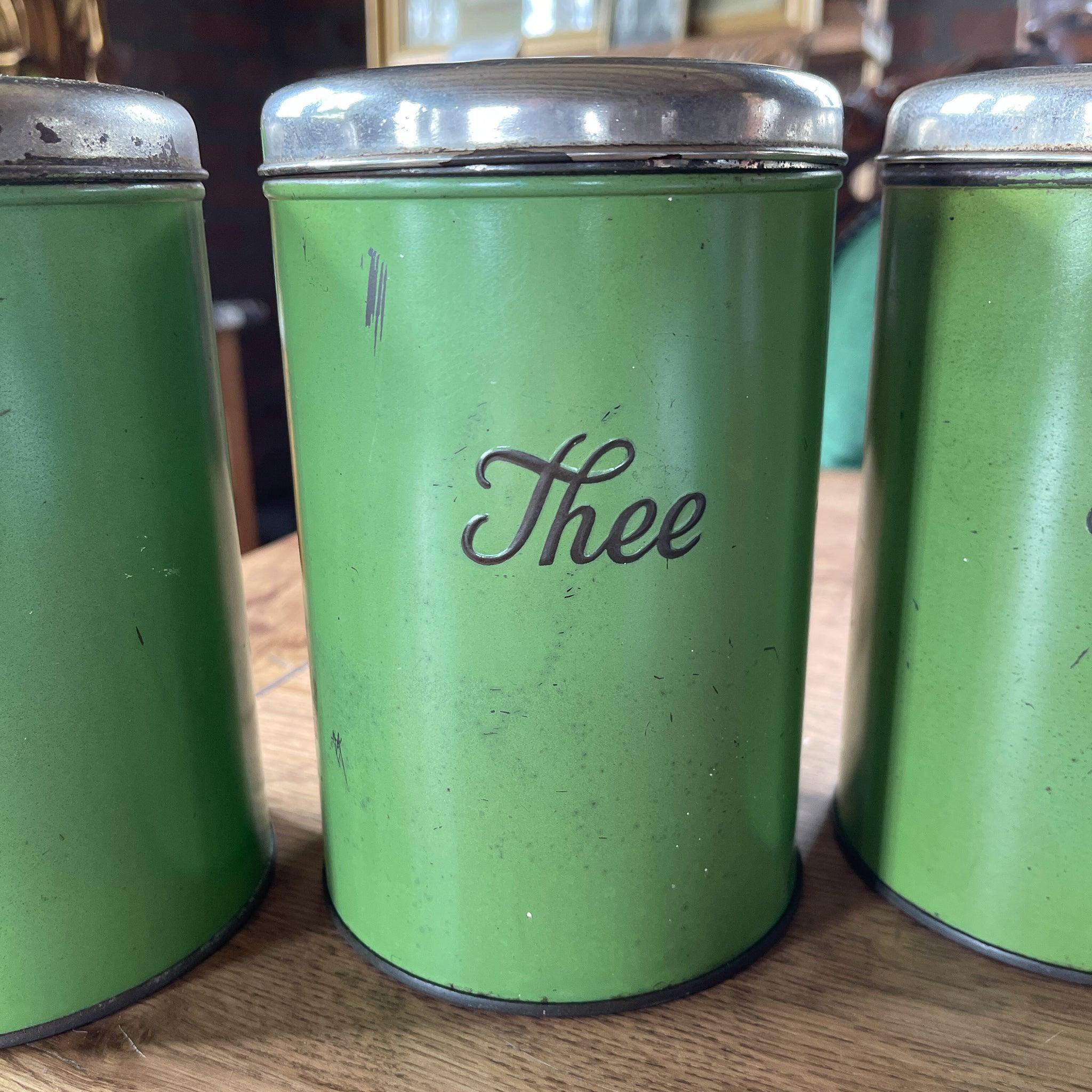 Set van drie koffie thee en suiker blikken - The Collectionist