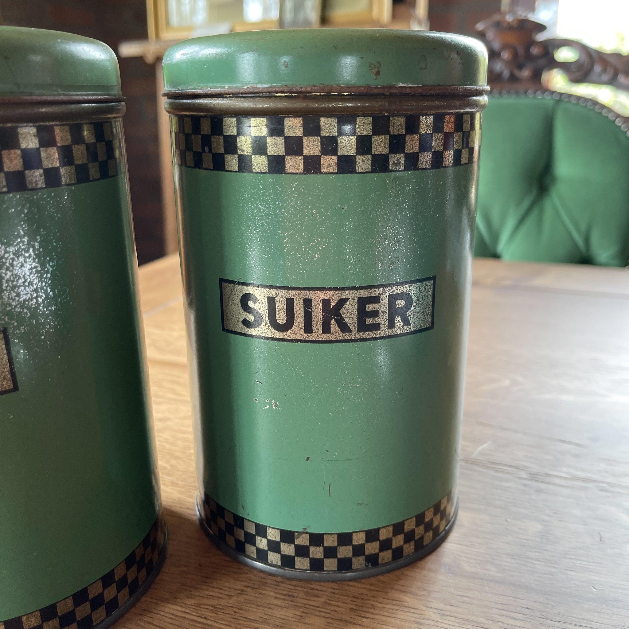 Set van drie koffie thee en suiker blikken - The Collectionist