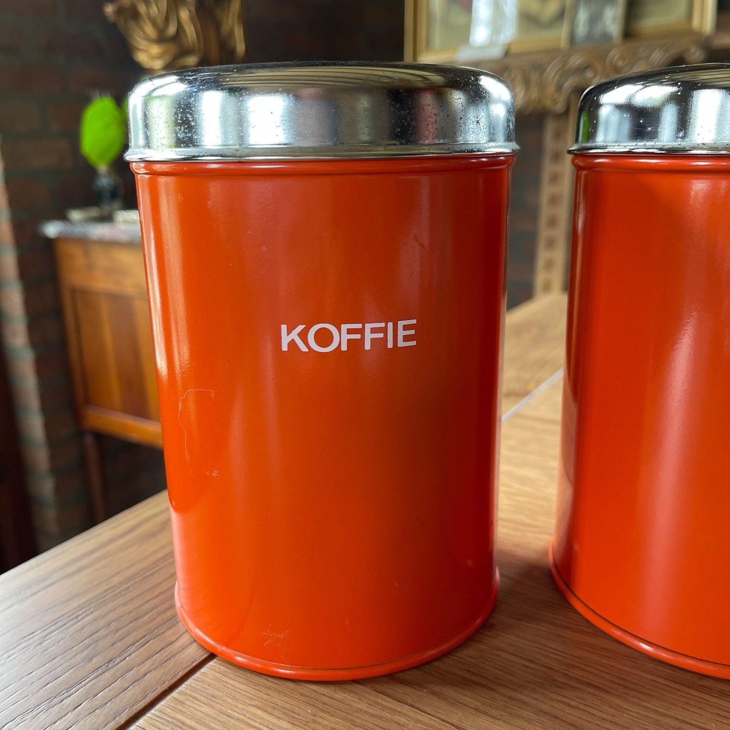 Set van drie koffie thee en suiker blikken - Bamestra Curiosa