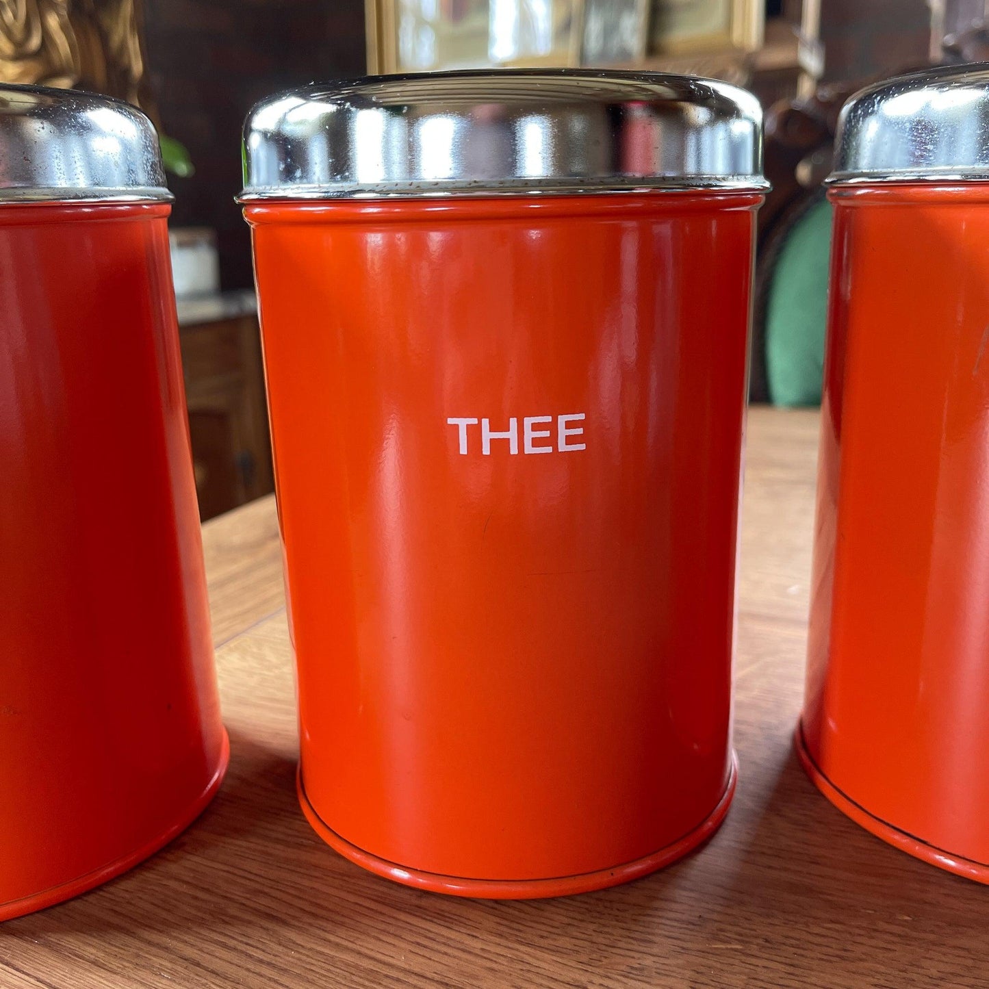 Set van drie koffie thee en suiker blikken - Bamestra Curiosa