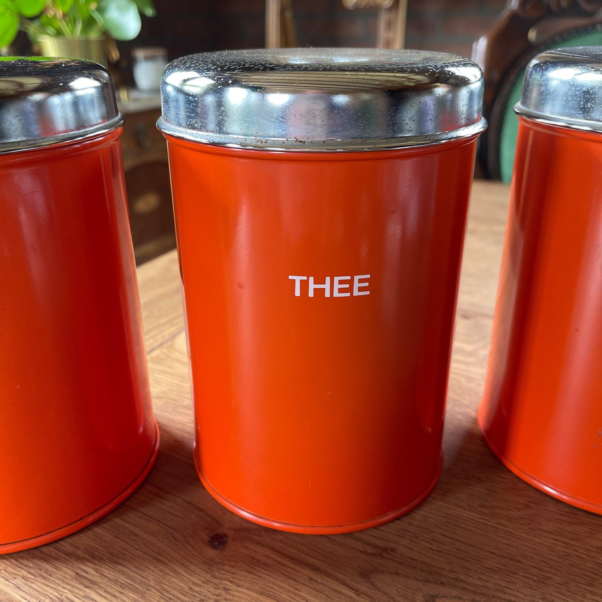 Set van drie koffie thee en suiker blikken - Bamestra Curiosa