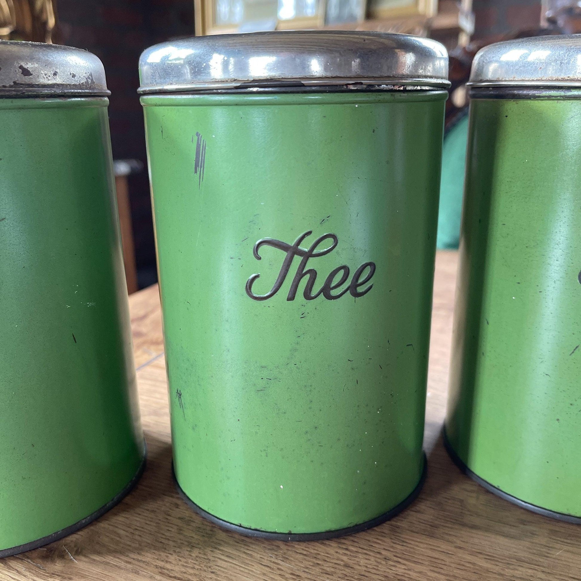 Set van drie koffie thee en suiker blikken - Bamestra Curiosa