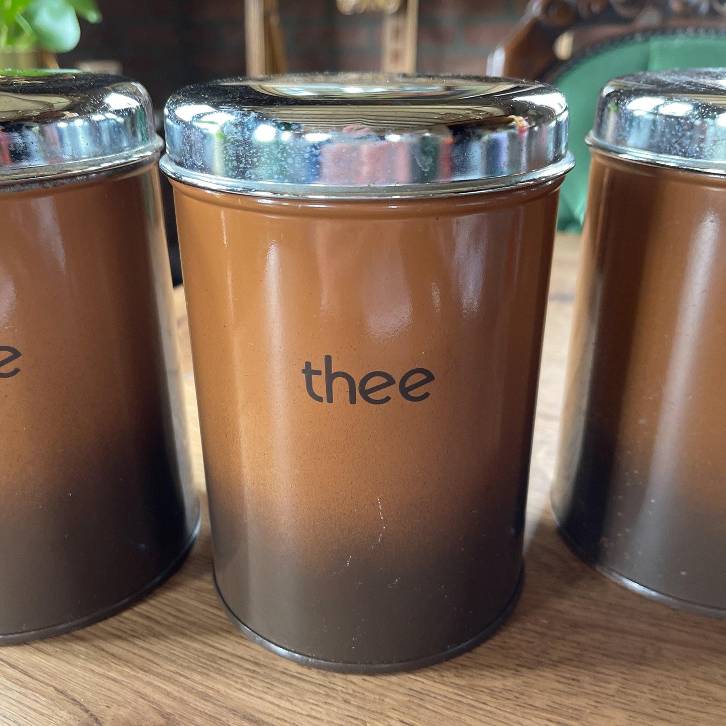 Set van drie koffie thee en suiker blikken - Bamestra Curiosa
