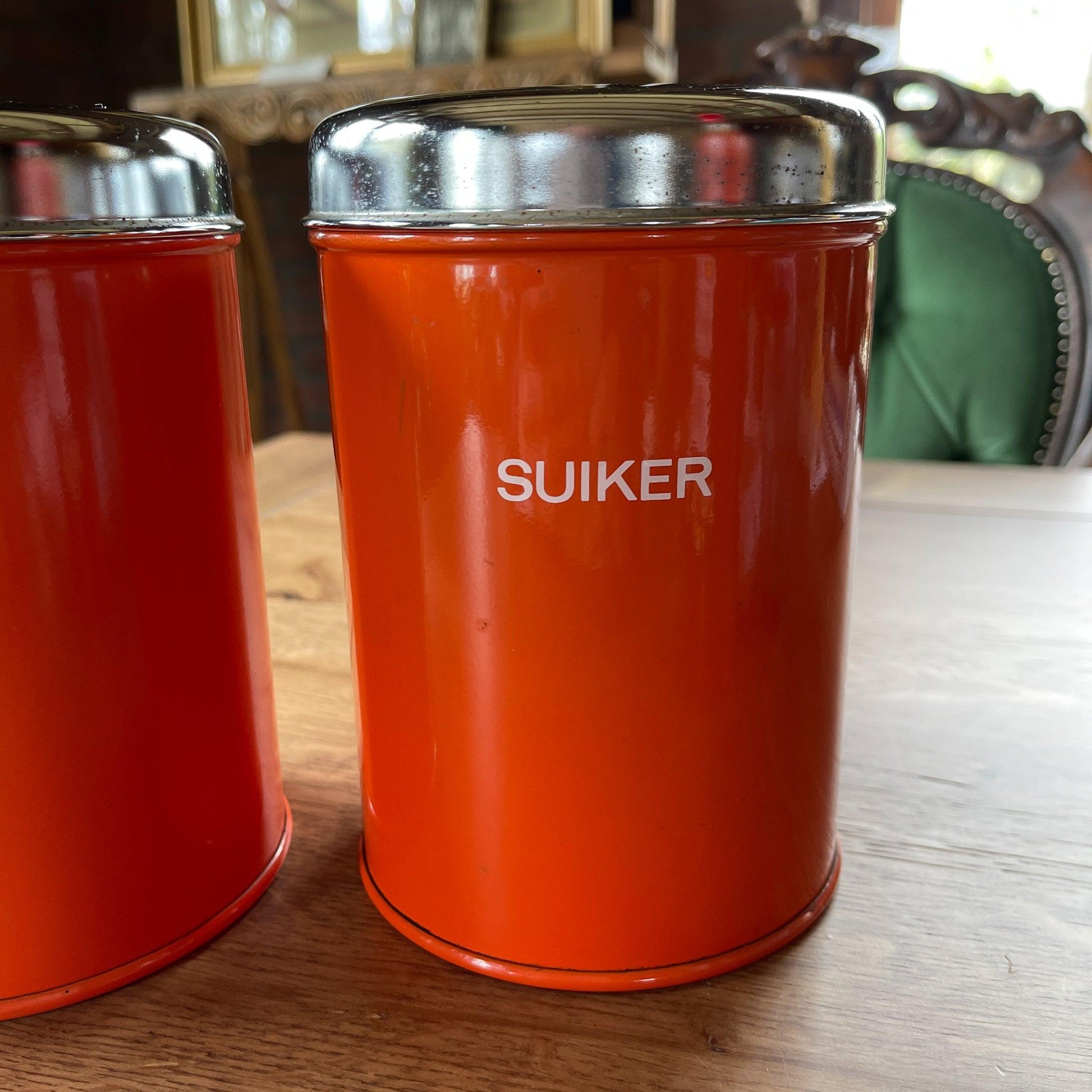 Set van drie koffie thee en suiker blikken - Bamestra Curiosa