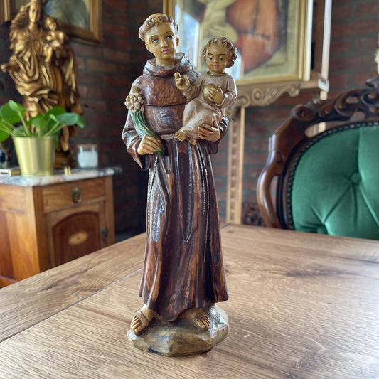 Sint Antonius van Padua en het kindje Jezus - Bamestra Curiosa