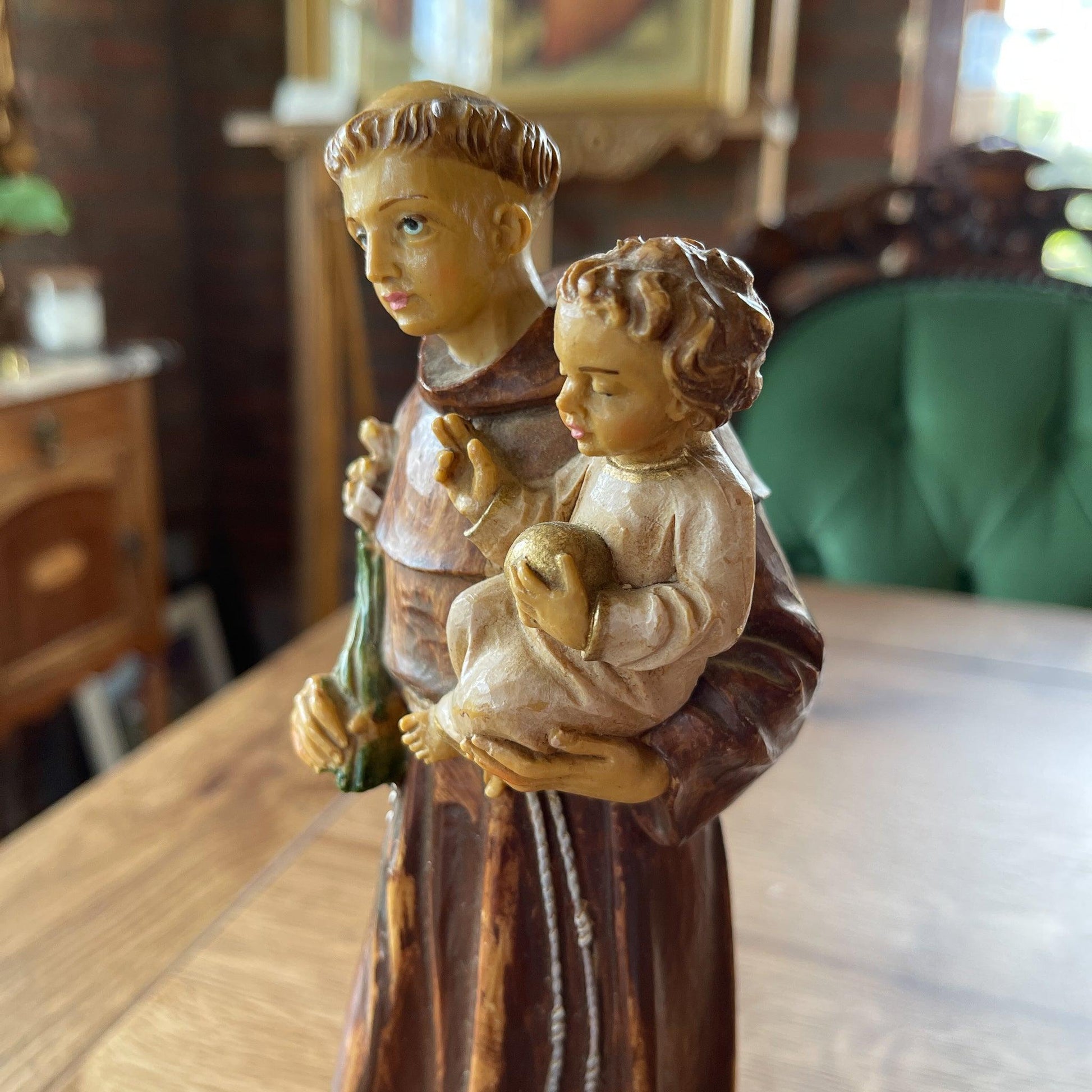 Sint Antonius van Padua en het kindje Jezus - Bamestra Curiosa